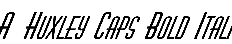 A_Huxley Caps Bold Italic Font Download Free